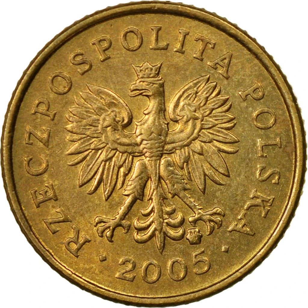 Poland | 1 Grosz Coin | Oak Leaves | Polish White Eagle | KM276 | 1990 - 2014