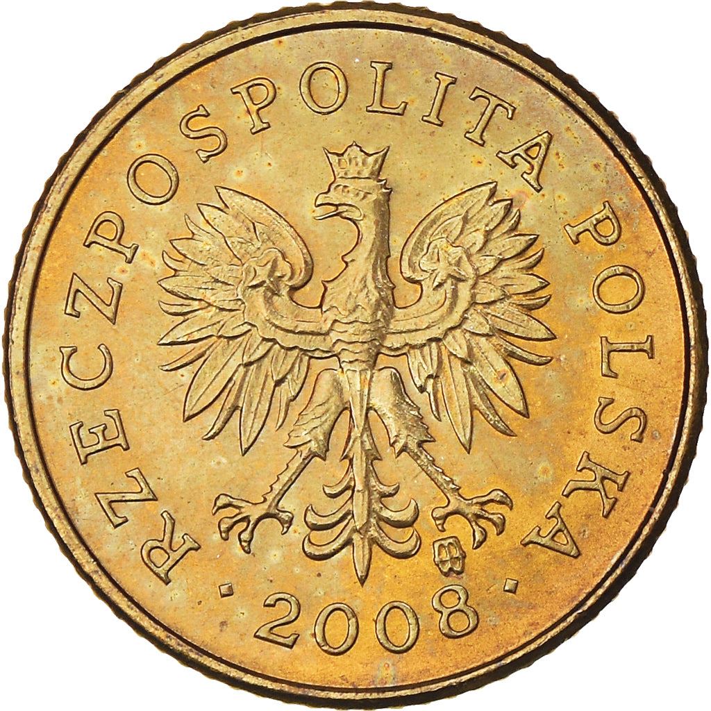 Poland | 1 Grosz Coin | Oak Leaves | Polish White Eagle | KM276 | 1990 - 2014