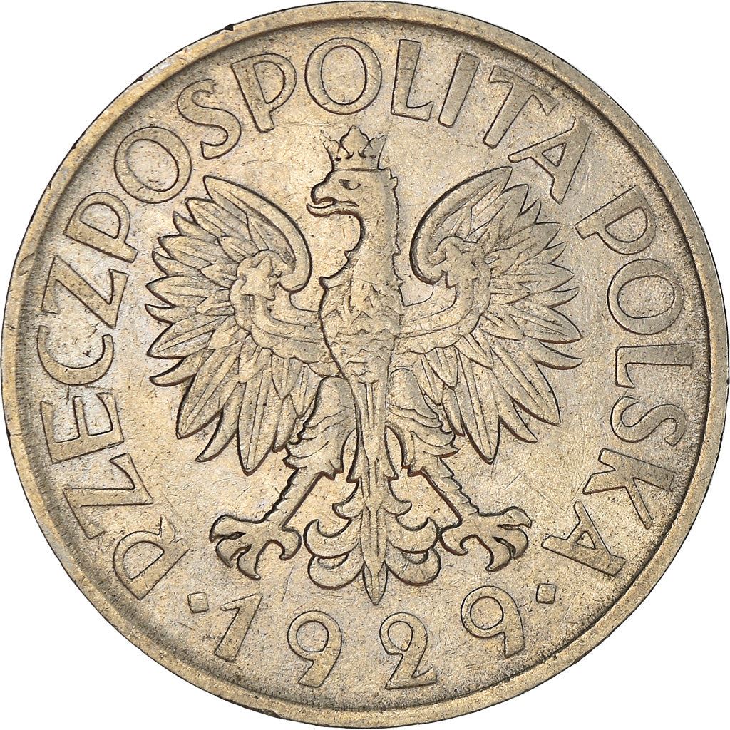 Poland | 1 Złoty Coin | Eagle | KM14 | 1929