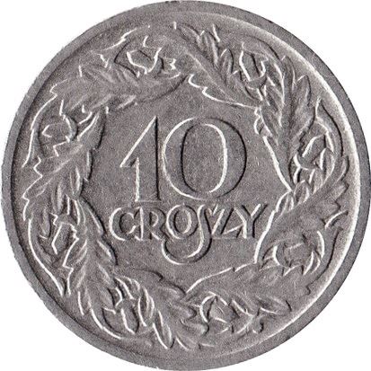 Poland | 10 Groszy Coin | Eagle | KM11 | 1923