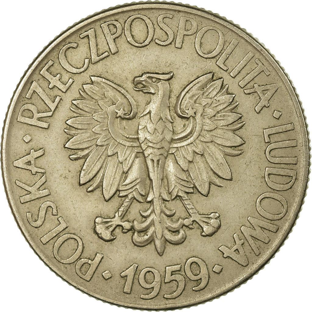 Poland | 10 Złotych Coin | Tadeusz Kościuszko | Eagle | KM50 | 1959 - 1966