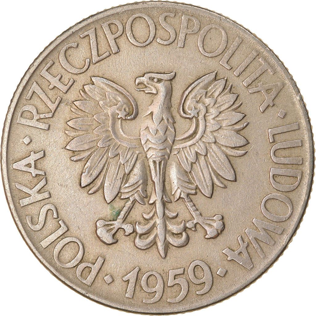 Poland | 10 Złotych Coin | Tadeusz Kościuszko | Eagle | KM50 | 1959 - 1966