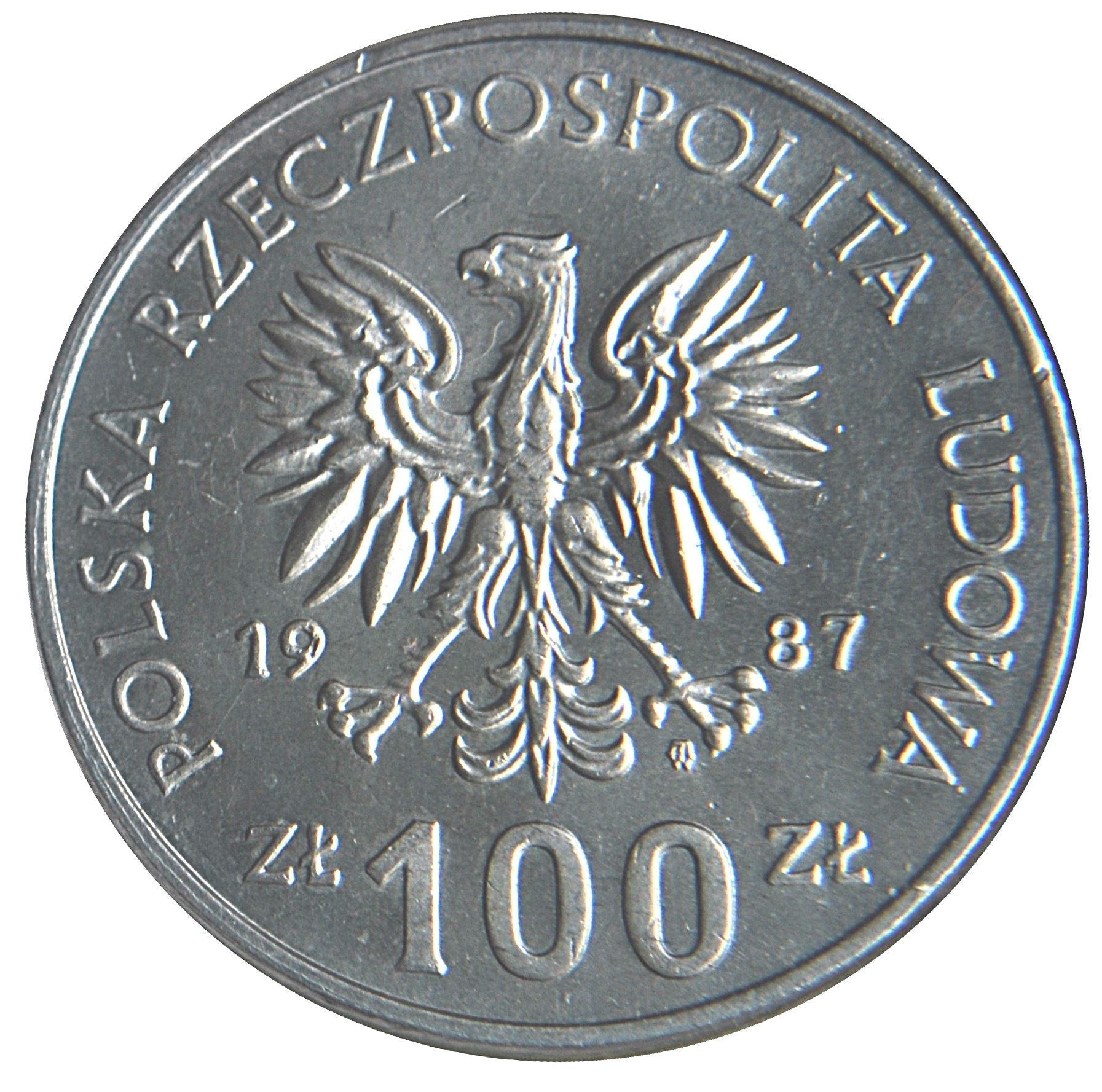 Poland | 100 Złotych Coin | Kazimierz III Wielki | Eagle | KM167 | 1987