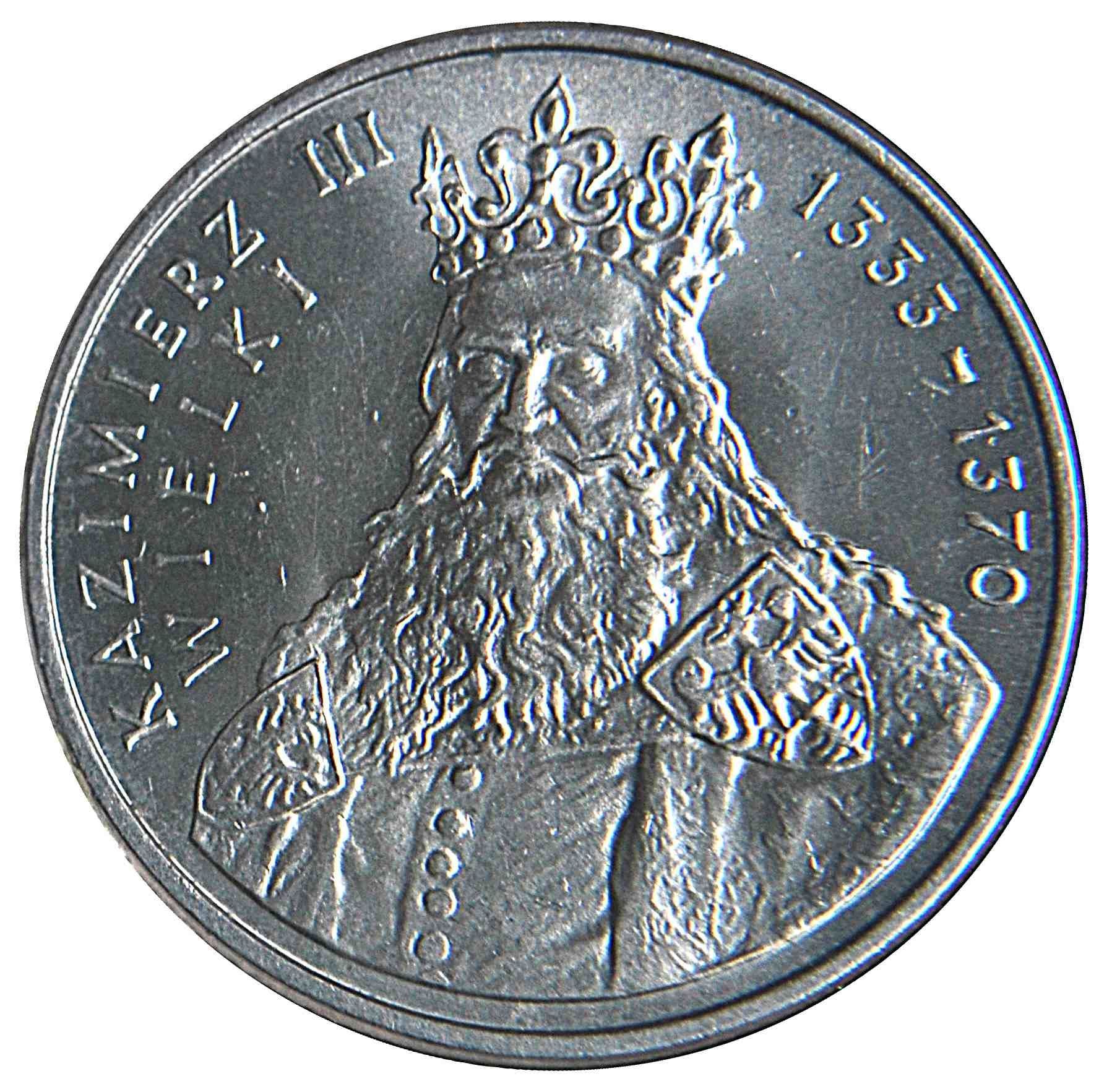 Poland | 100 Złotych Coin | Kazimierz III Wielki | Eagle | KM167 | 1987