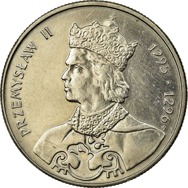 Poland | 100 Zlotych Coin | King Przemyslaw II | Km:Ob096 | 1985
