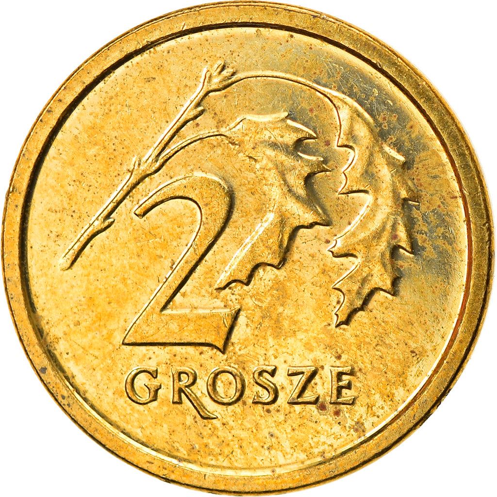 Poland | 2 Grosze | Oak Leaf | Eagle | KM277 | 1990 - 2014