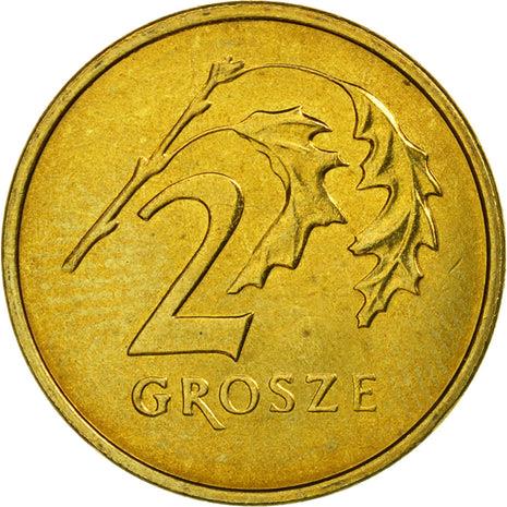 Poland | 2 Grosze | Oak Leaf | Eagle | KM277 | 1990 - 2014