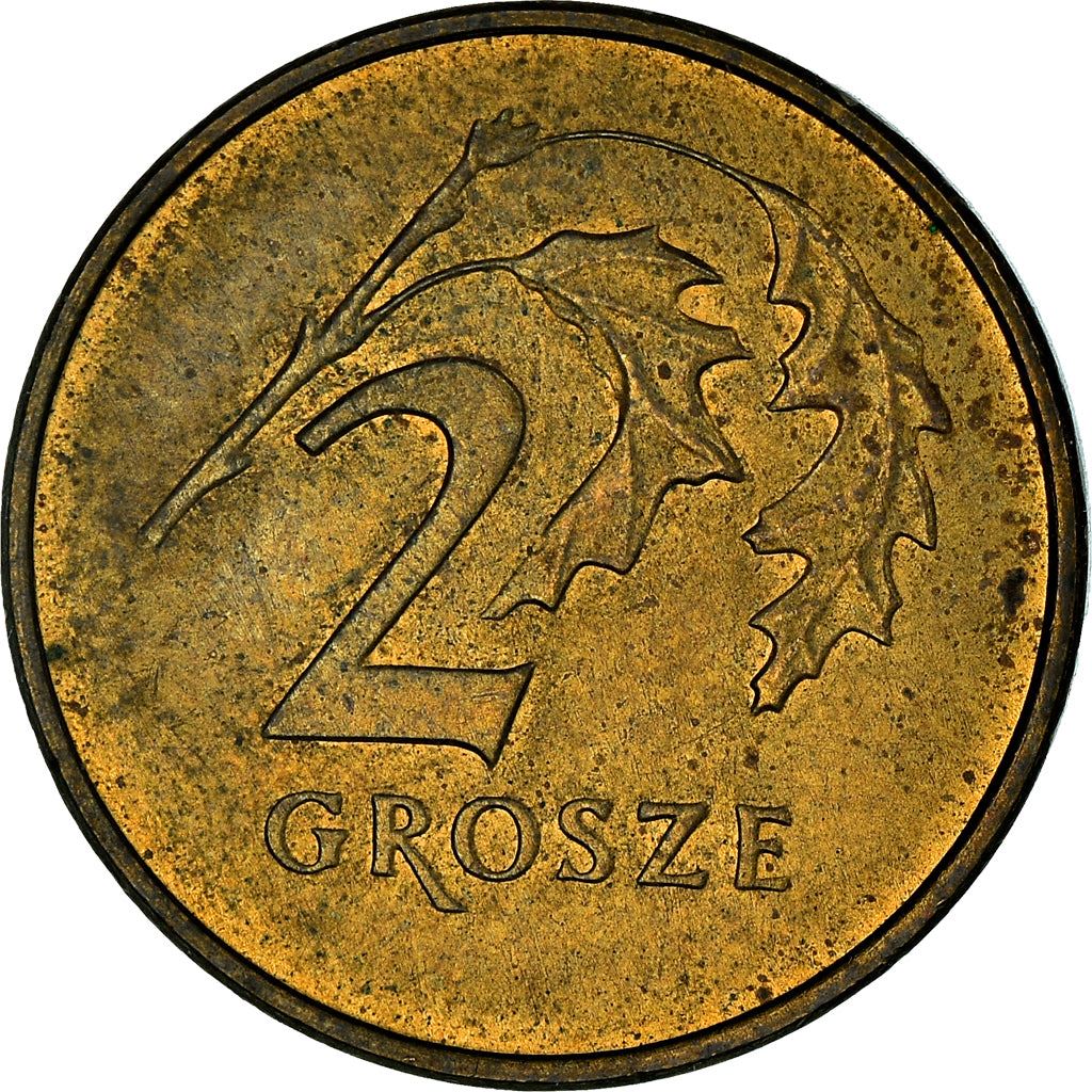 Poland | 2 Grosze | Oak Leaf | Eagle | KM277 | 1990 - 2014