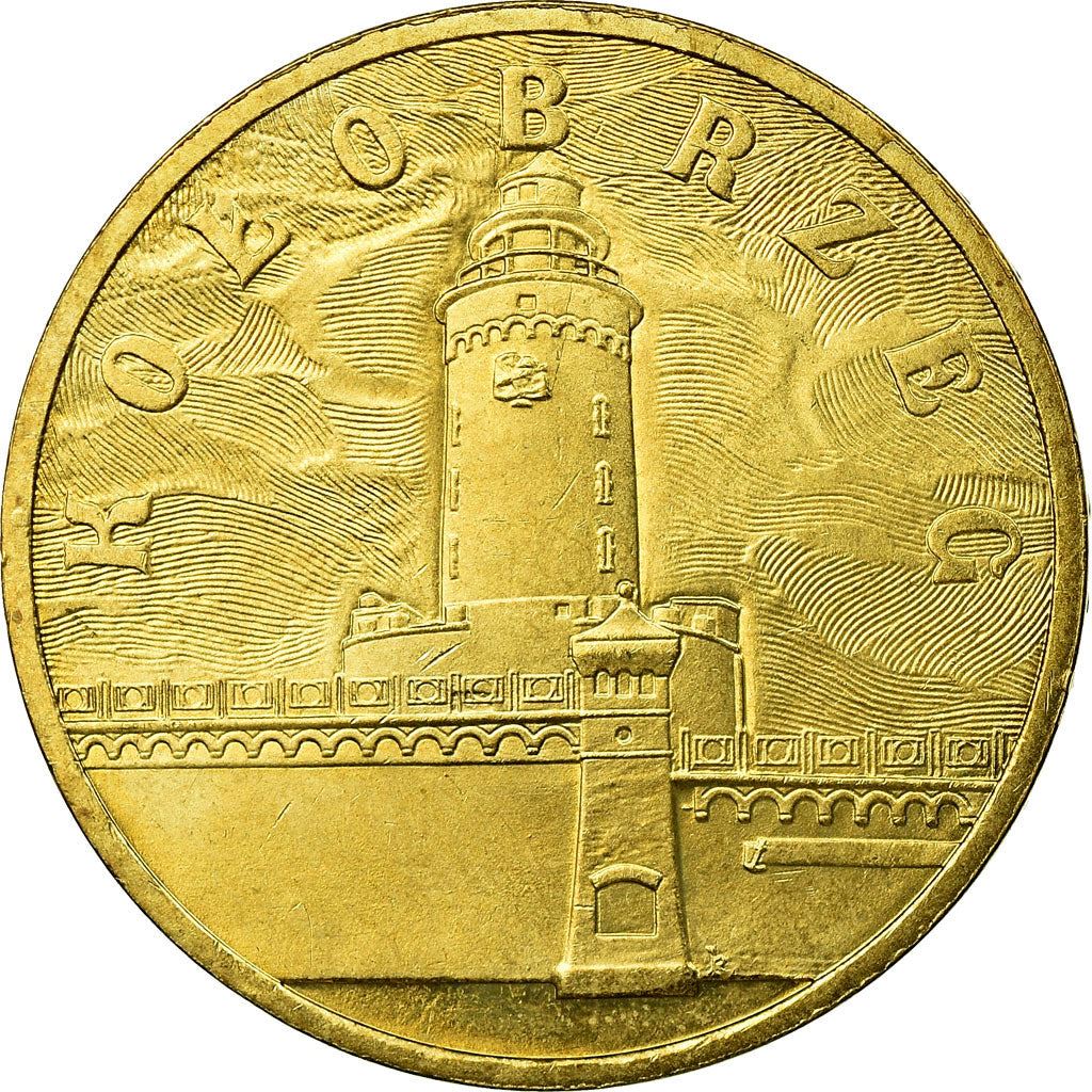 Poland | 2 Złote Coin | Kołobrzeg | Light House | Eagle | KM528 | 2005