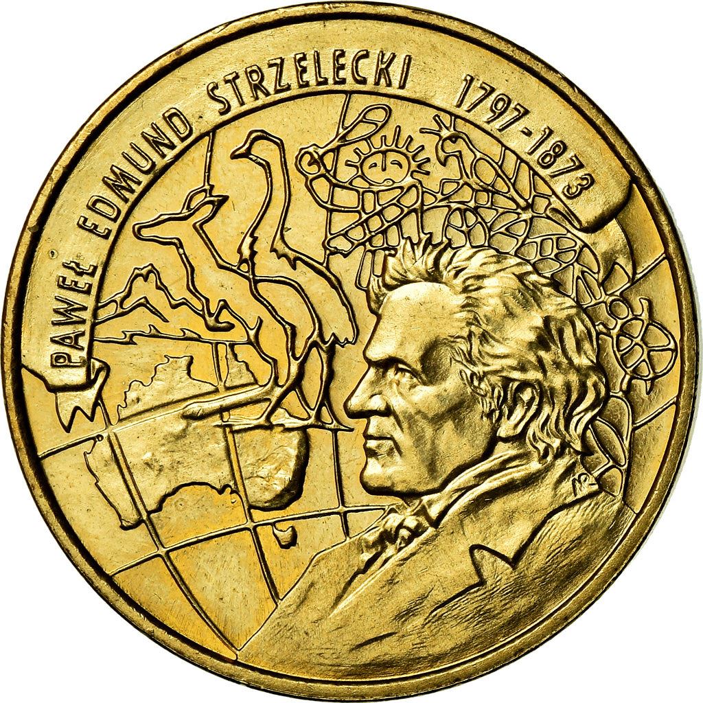 Poland | 2 Złote Coin | Paweł Edmund Strzelecki | Eagle | KM333 | 1997