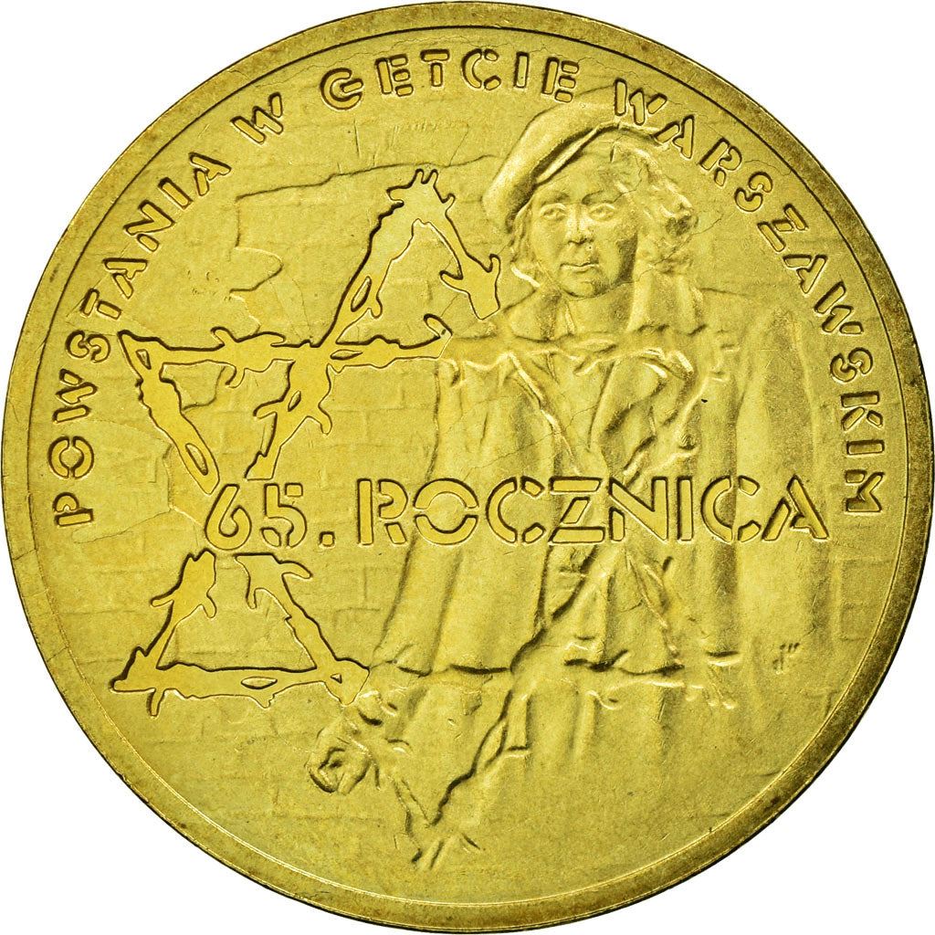 Poland | 2 Złote Coin | Warsaw Ghetto Uprising | Małka Zdrojewicz | KM633 | 2008