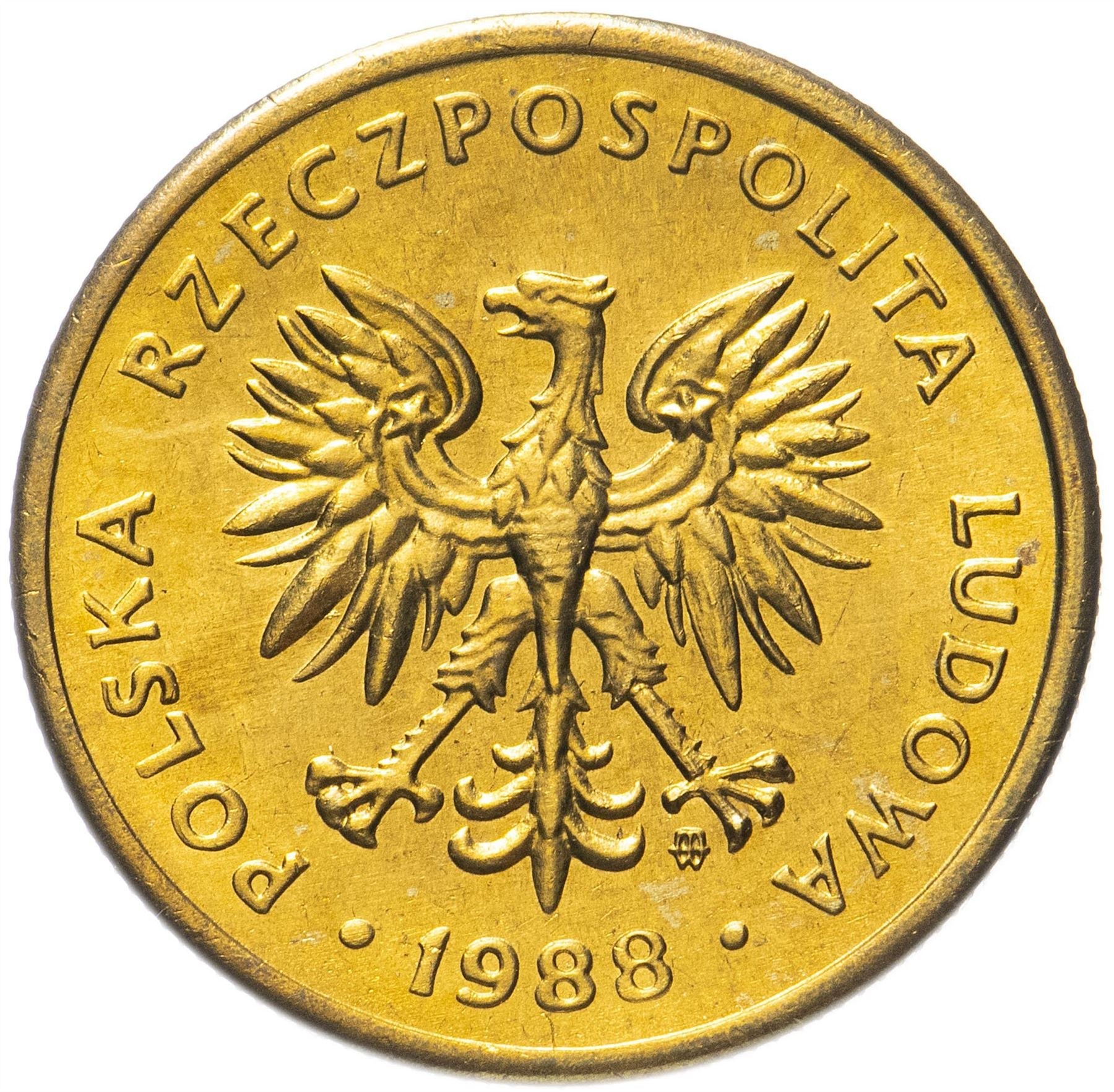 Poland | 2 Złote | Eagle | KM80.2 | 1986 - 1988