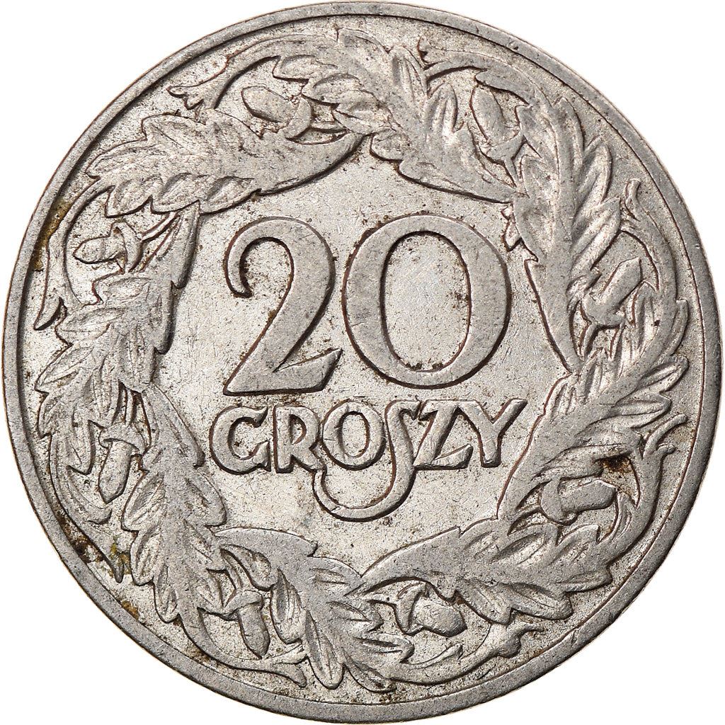 Poland | 20 Groszy Coin | Eagle | KM12 | 1923