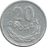 Poland | 20 Groszy Coin | Eagle | KM43a | 1949