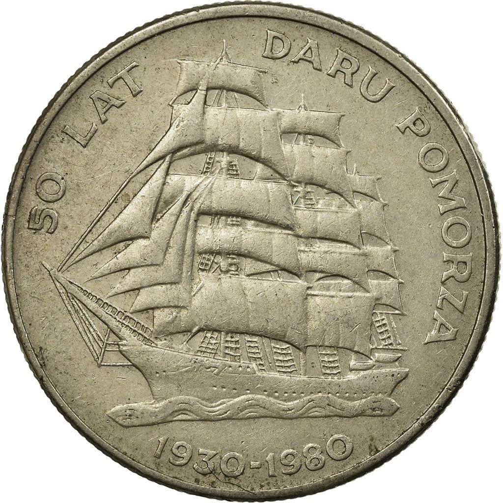 Poland | 20 Złotych Coin | Dar Pomorza Ship | Eagle | KM112 | 1980