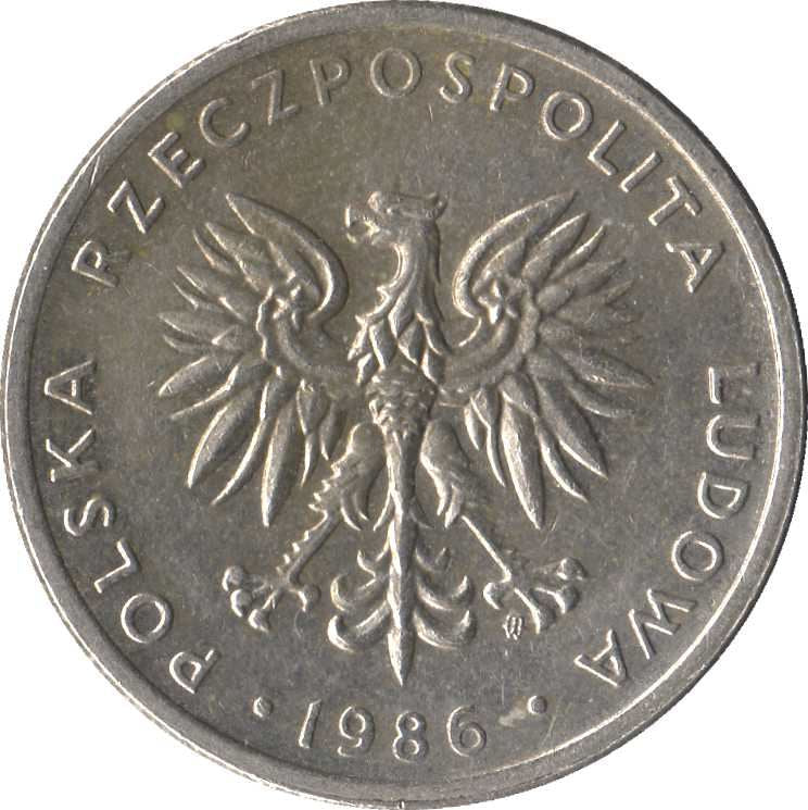 Poland | 20 Złotych | Eagle | KM153.1 | 1984 - 1988