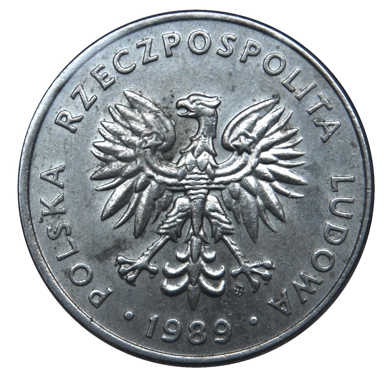 Poland | 20 Złotych | Eagle | KM153.2 | 1989 - 1990