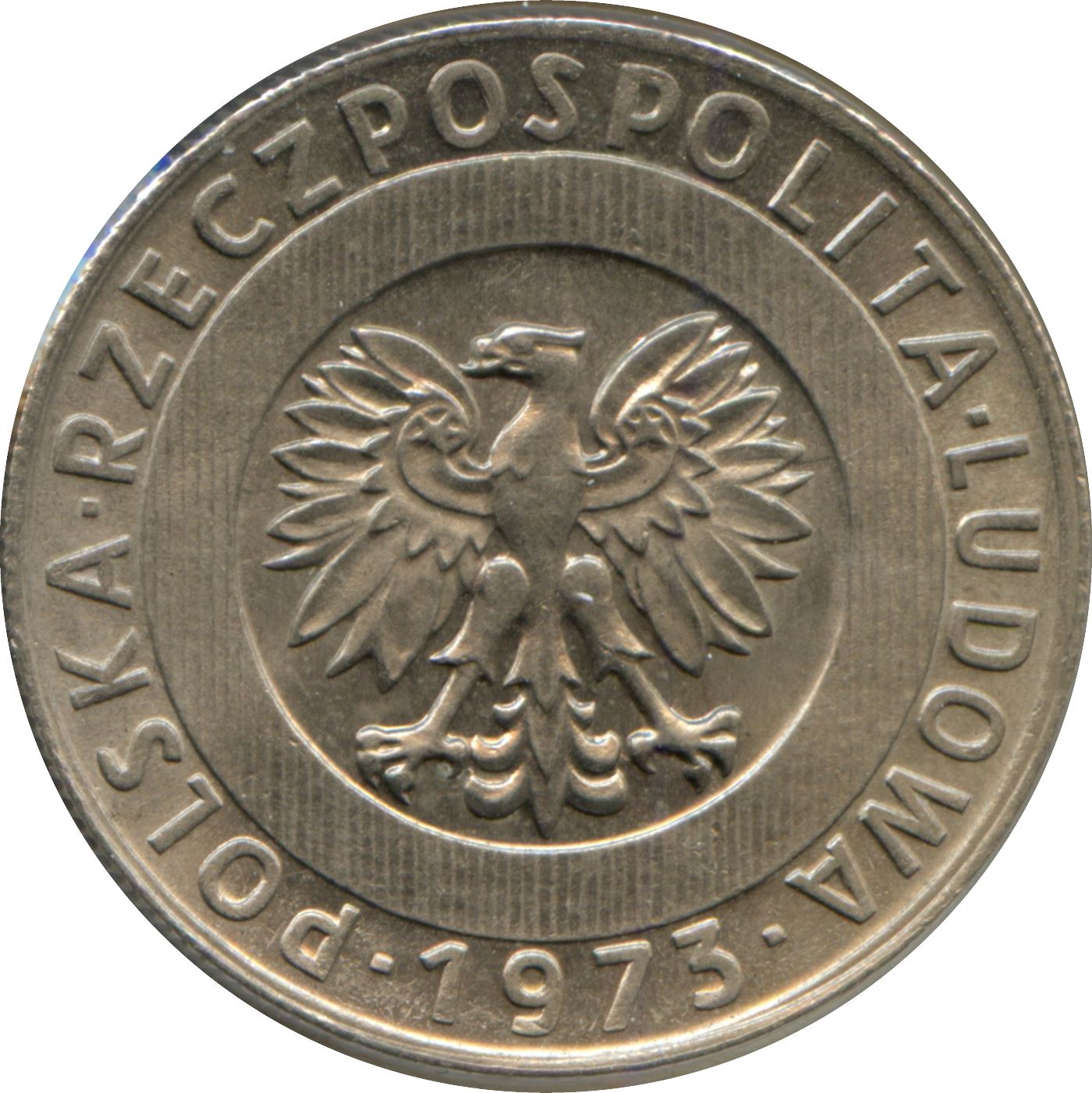 Poland | 20 Złotych | Eagle | Wheat | Building | KM67 | 1973 - 1976