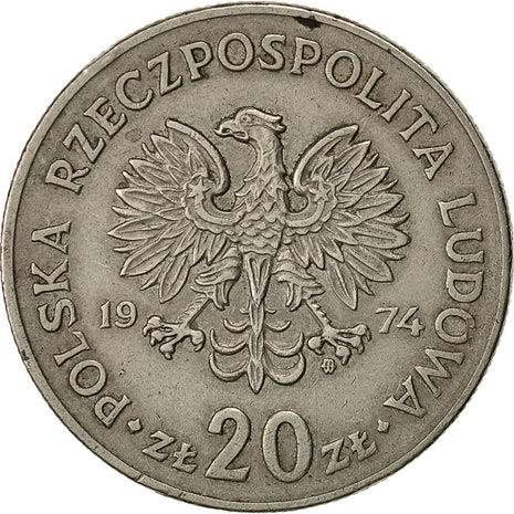 Poland | 20 Złotych | Marceli Nowotko | Eagle | KM69 | 1974 - 1983