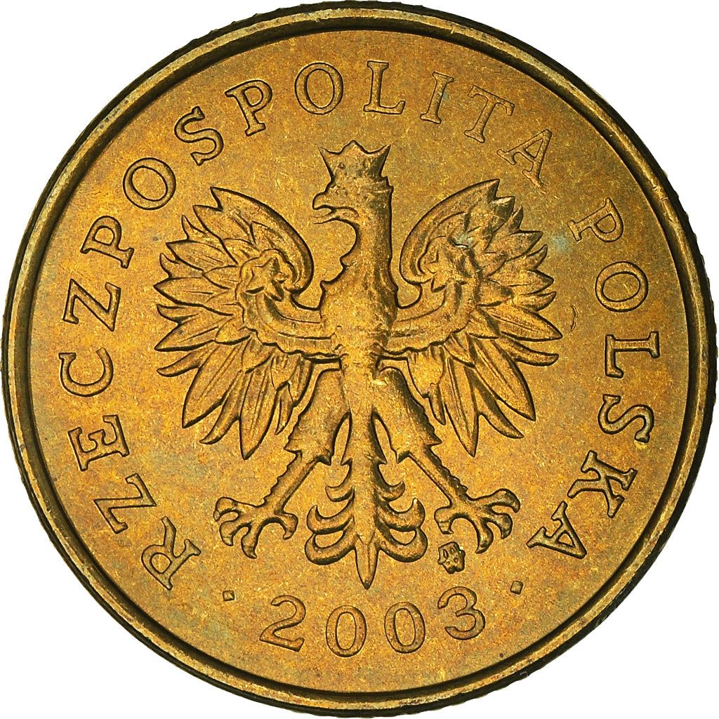 Poland 5 Groszy Coin | Oak Leaves | Polish White Eagle | KM278 | 1990 - 2014