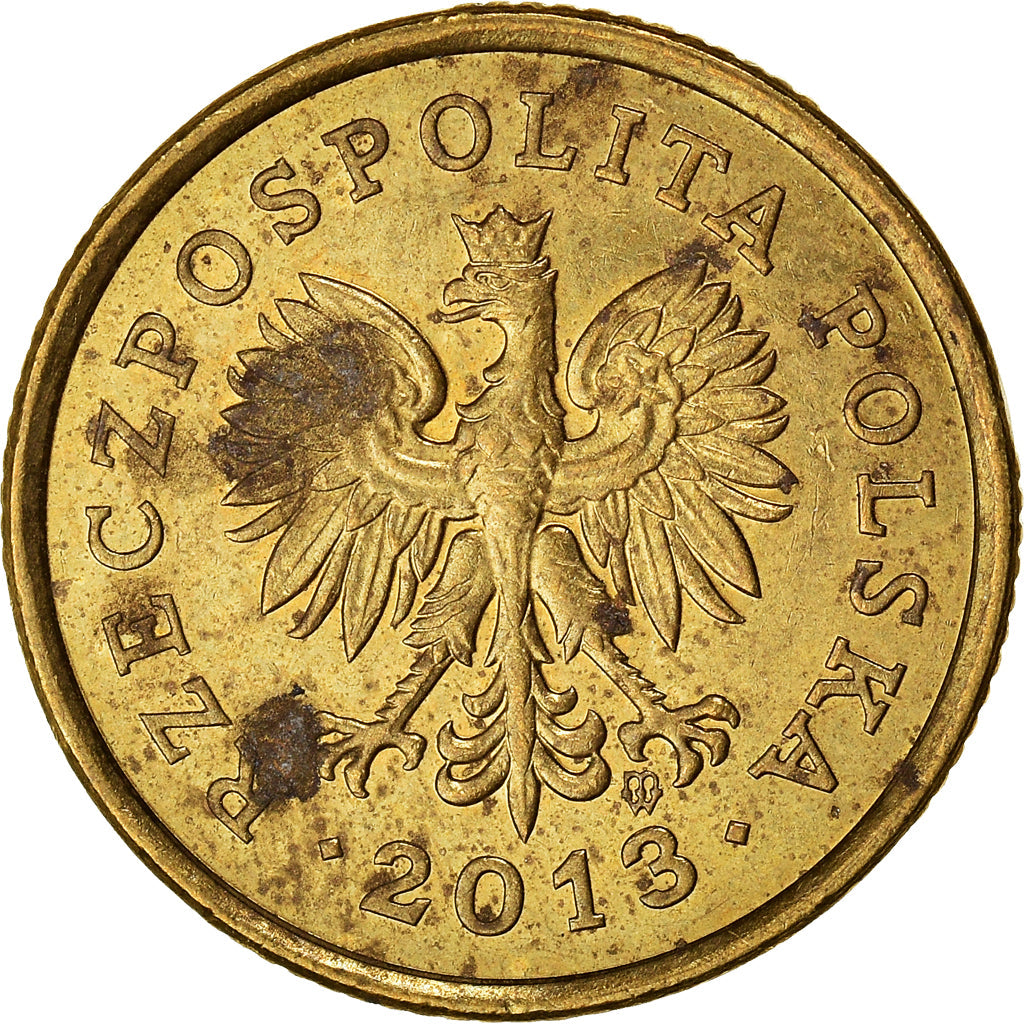 Poland 5 Groszy Coin | Oak Leaves | Polish White Eagle | KM278 | 1990 - 2014