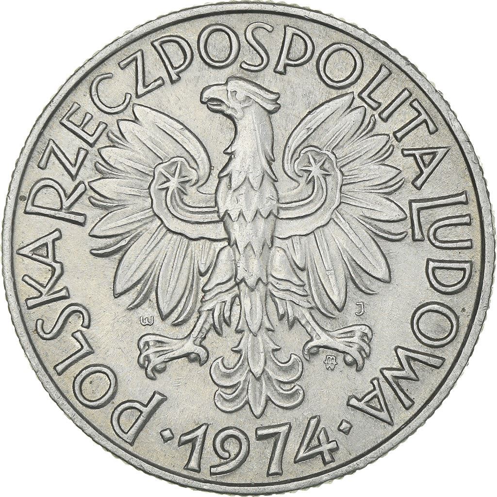 Poland | 5 Zlotych Coin | Fisherman | Eagle | KM47 | 1958 - 1974