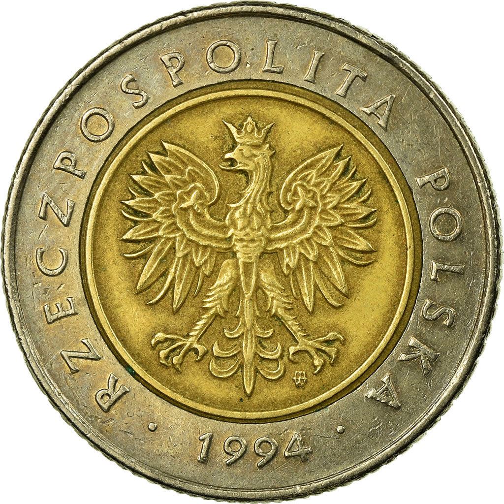 Poland | 5 Złotych Coin | Oak Leaves | Eagle | KM284 | 1994 - 2021