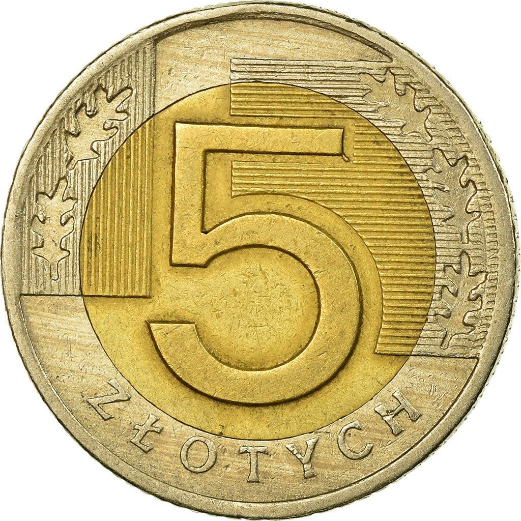 Poland | 5 Złotych Coin | Oak Leaves | Eagle | KM284 | 1994 - 2021