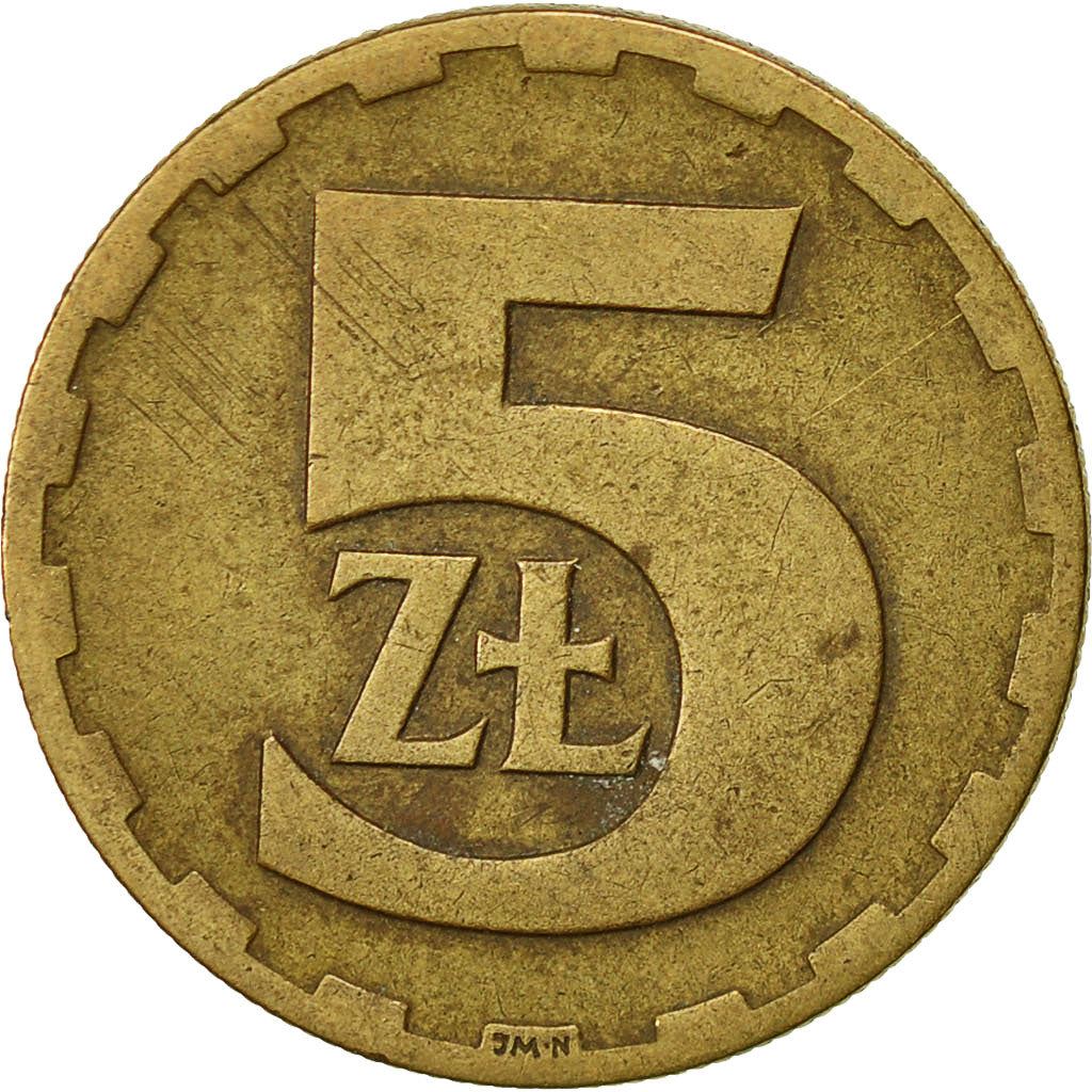 Poland | 5 Złotych | Eagle | KM81.1 | 1975 - 1985