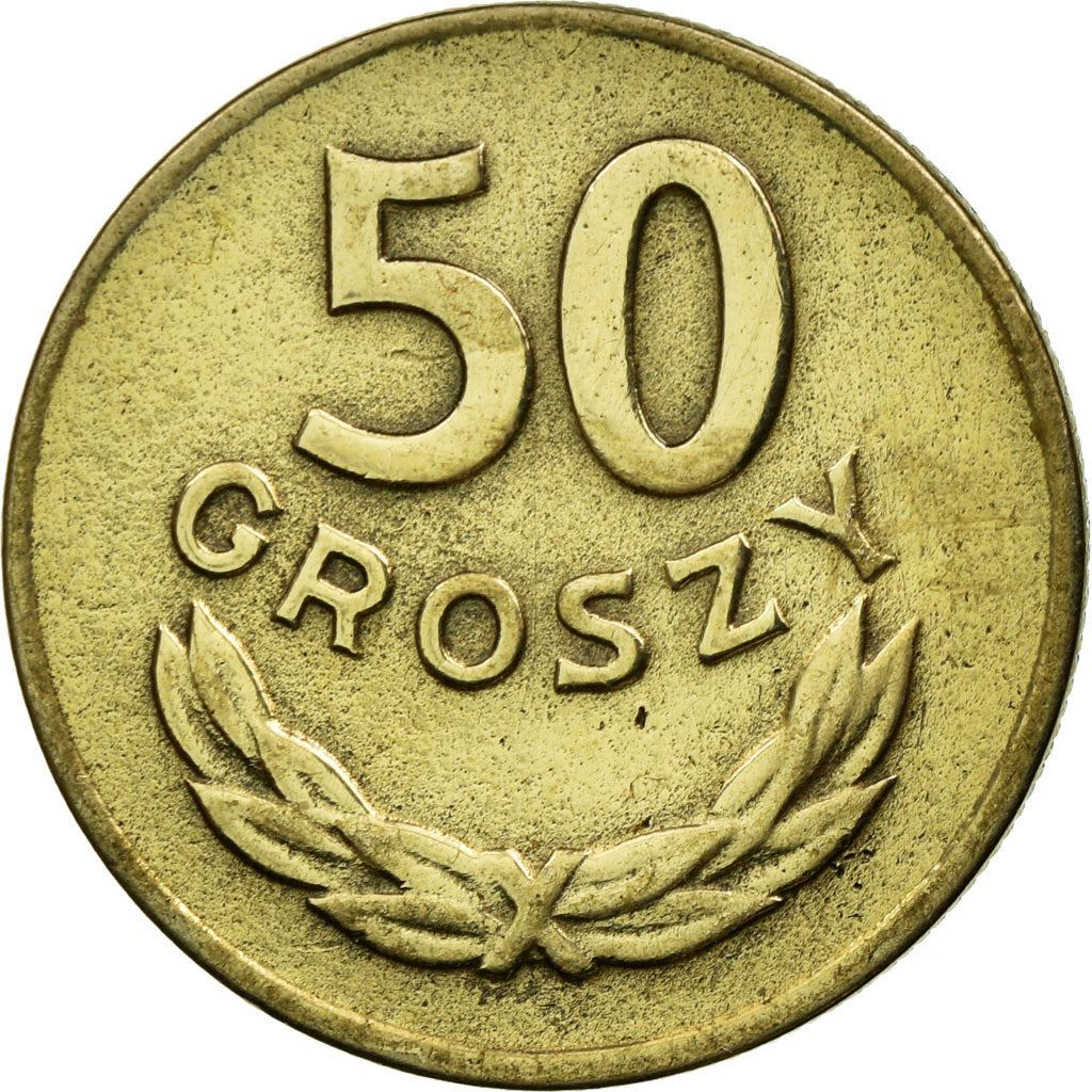 Poland | 50 Groszy Coin | Eagle | KM44 | 1949