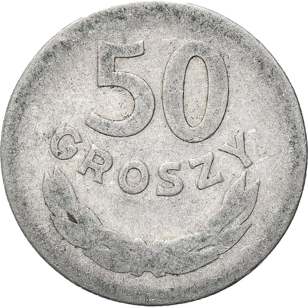 Poland | 50 Groszy Coin | Eagle | KM44 | 1949