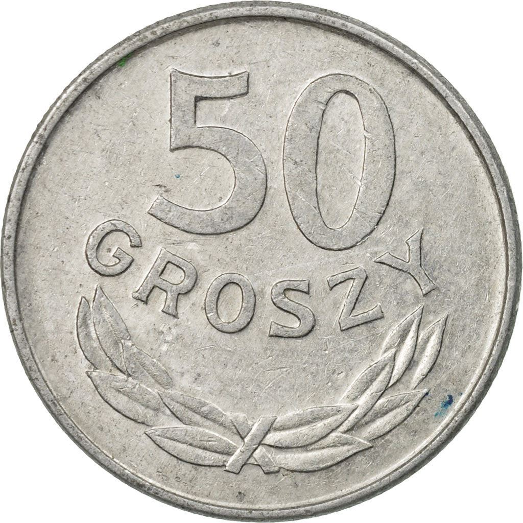 Poland | 50 Groszy Coin | Eagle | KM48.2 | 1986 - 1987