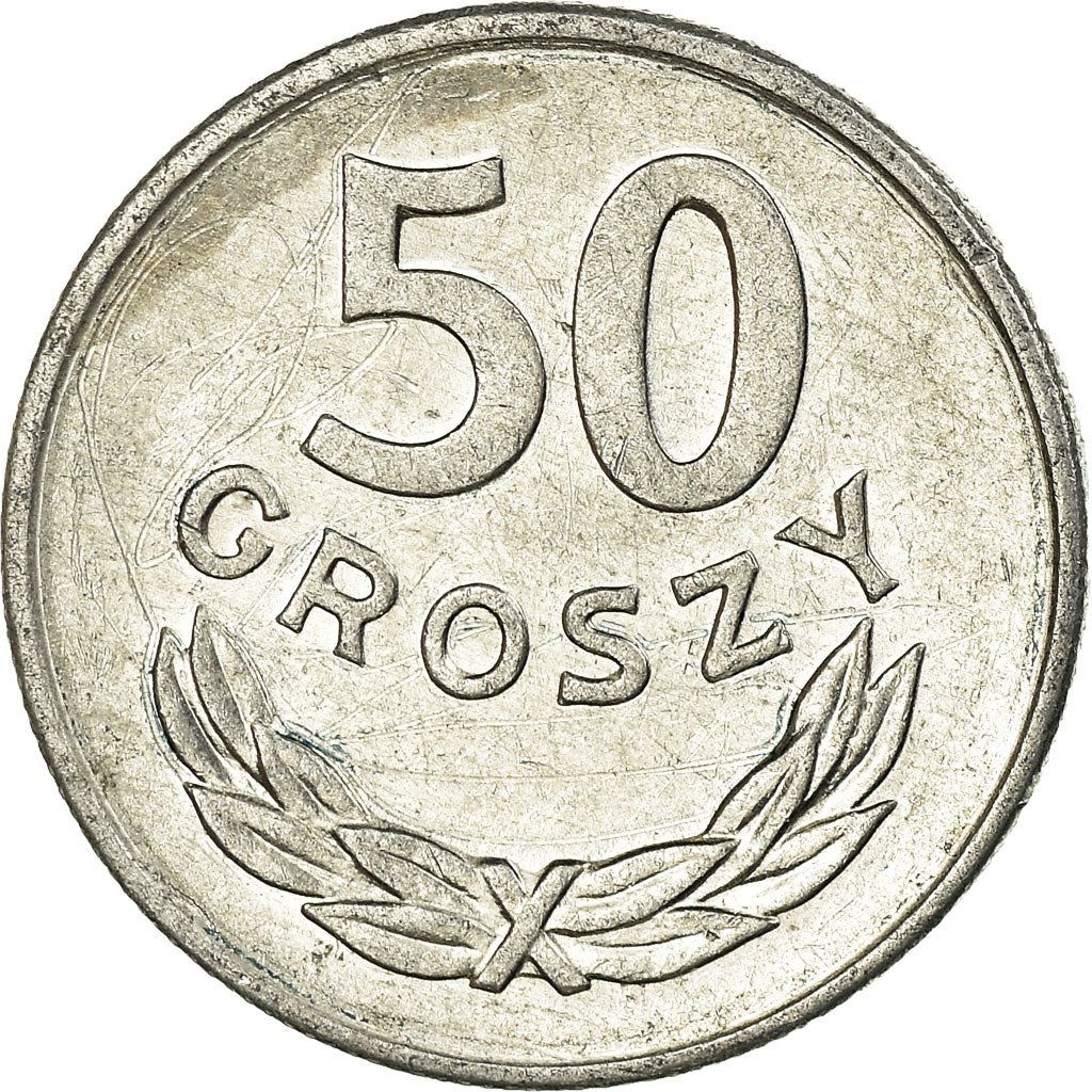 Poland | 50 Groszy Coin | Eagle | KM48.2 | 1986 - 1987