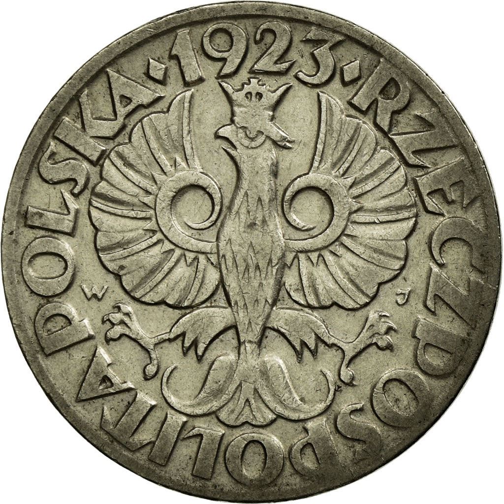 Poland | 50 Groszy | Eagle | KM13 | 1923