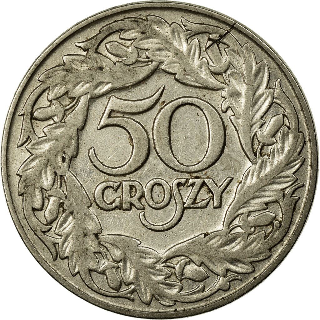 Poland | 50 Groszy | Eagle | KM13 | 1923