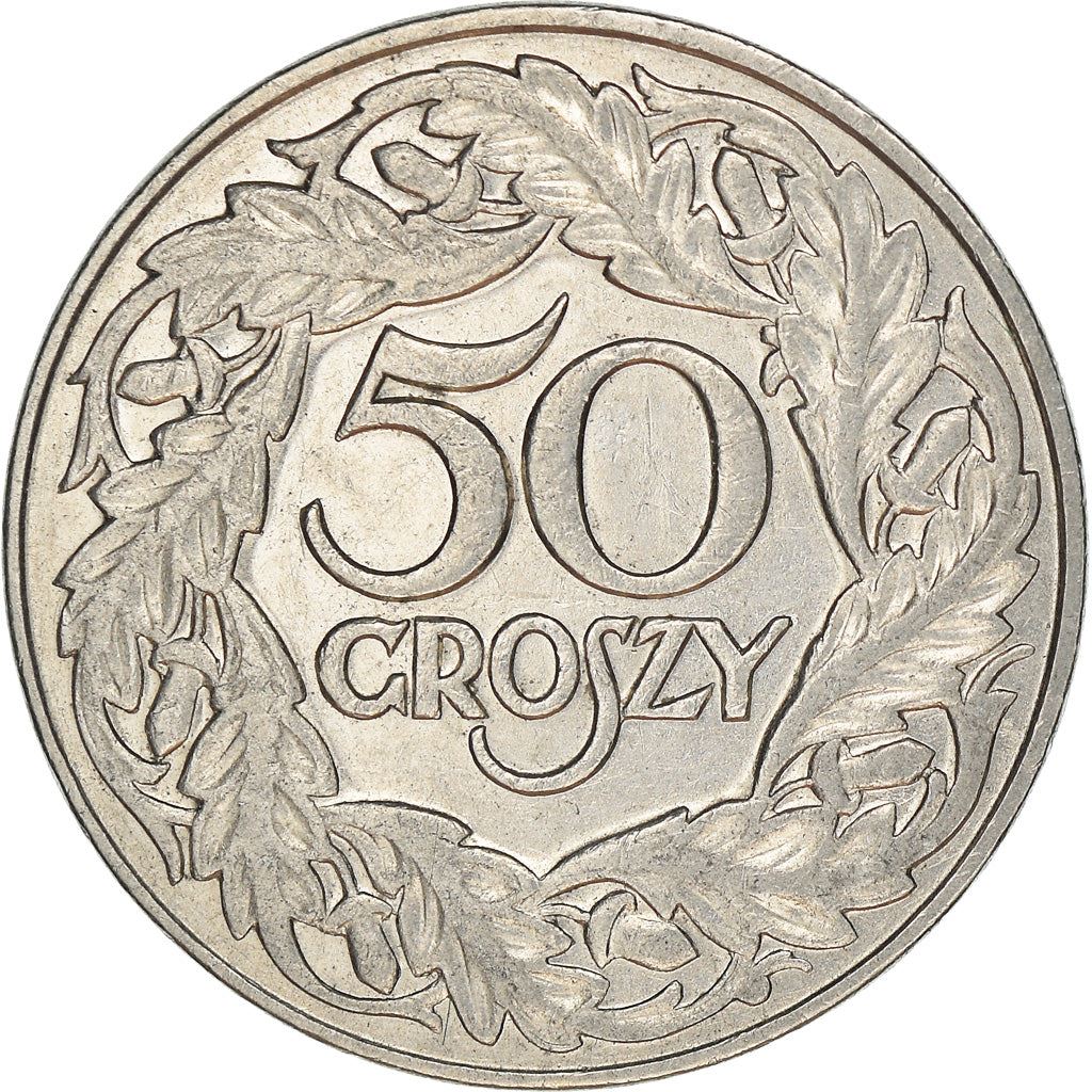 Poland | 50 Groszy | Eagle | KM13 | 1923