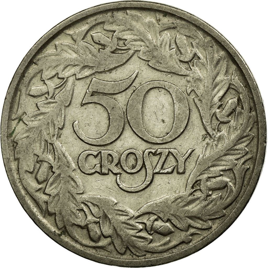 Poland | 50 Groszy | Eagle | KM13 | 1923