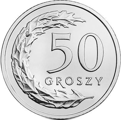 Poland | 50 Groszy | Oak Leaves | Eagle | KM973 | 2017 - 2019