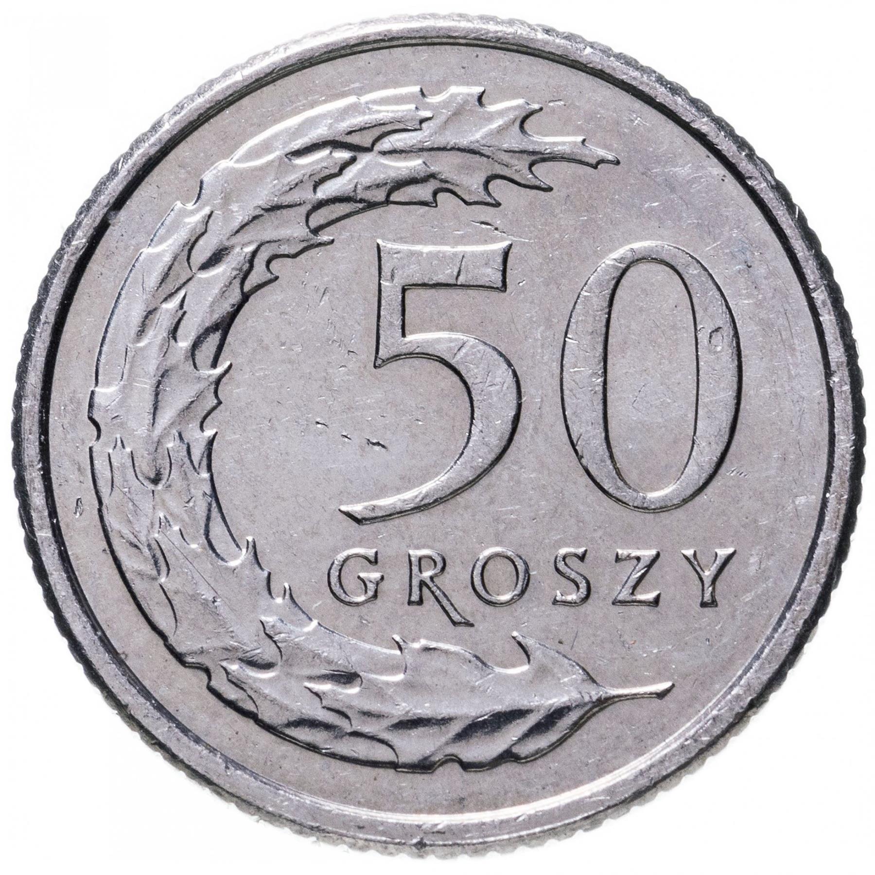 Poland | 50 Groszy | Oak Leaves | Eagle | KM973 | 2017 - 2019