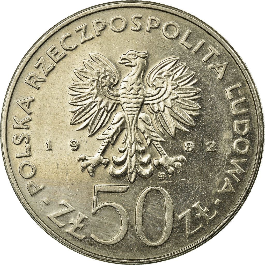 Poland | 50 Złotych Coin | Bolesław III Krzywousty | Eagle | KM133 | 1982