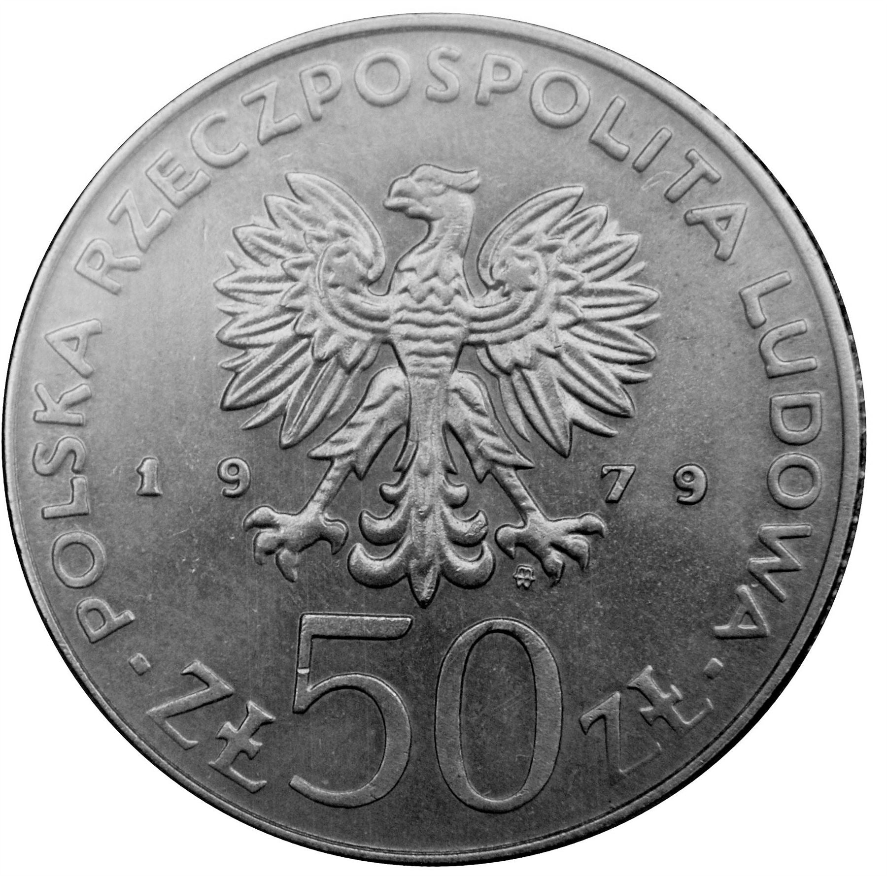 Poland | 50 Złotych Coin | Duke Mieszko I | Eagle | KM100 | 1979