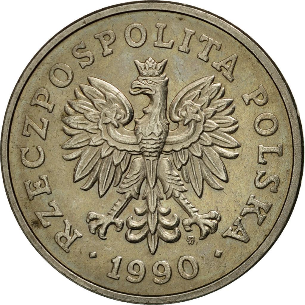 Poland | 50 Zlotych Coin | Eagle | KM216 | 1990