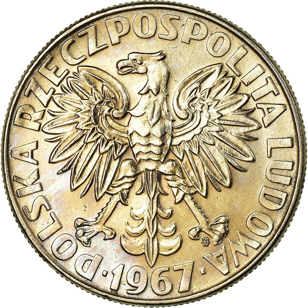 Polish 10 Zlotych Coin | Maria Sklodowska | Marie Curie | Eagle | Poland | 1967