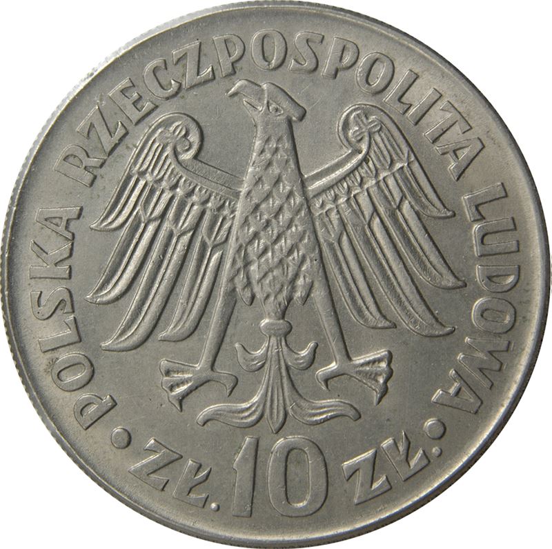 Polish | 10 Zlotych | Kazimierz Wielki | Eagle | Poland | 1964