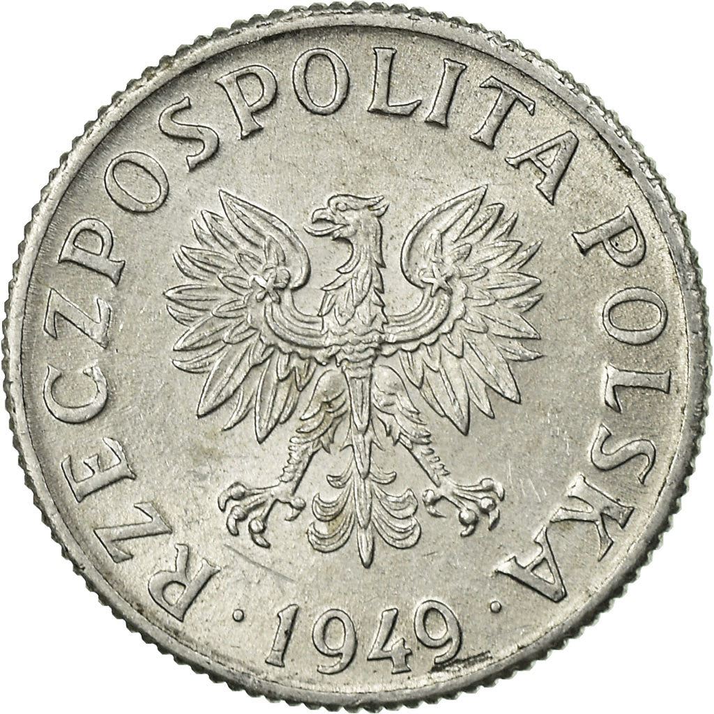 Polish 2 Grosze Coin | Eagle | Poland | 1949