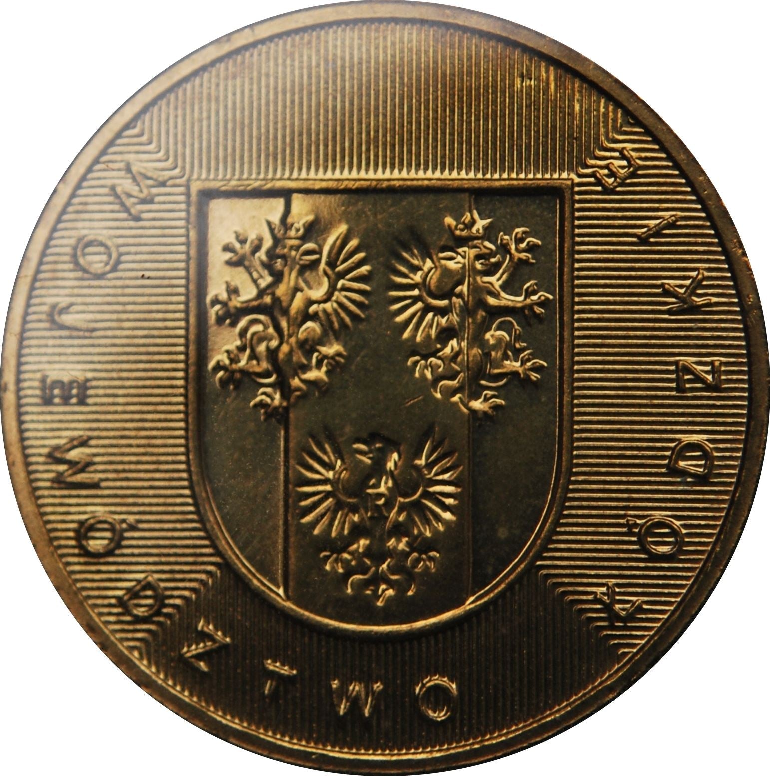 Polish 2 Zlote Coin | Lodzkie Voivodeship | Poland Map | Poland | 2004