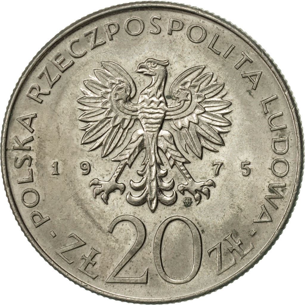 Polish 20 Zlotych Coin | Womens Year | Eagle | Poland | 1975