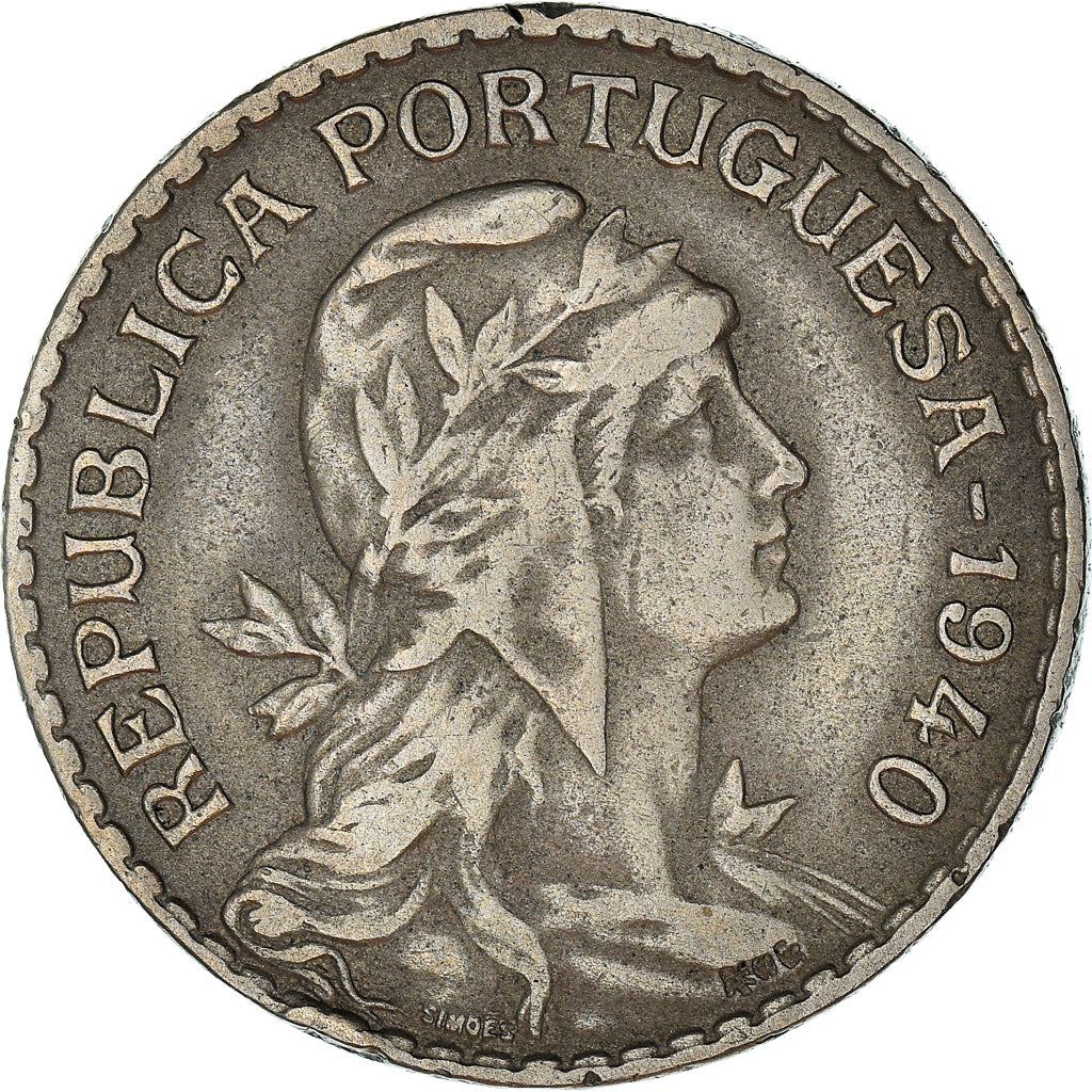 Portugal 1 Escudo Coin | Republica Head | KM578 | 1927 - 1968