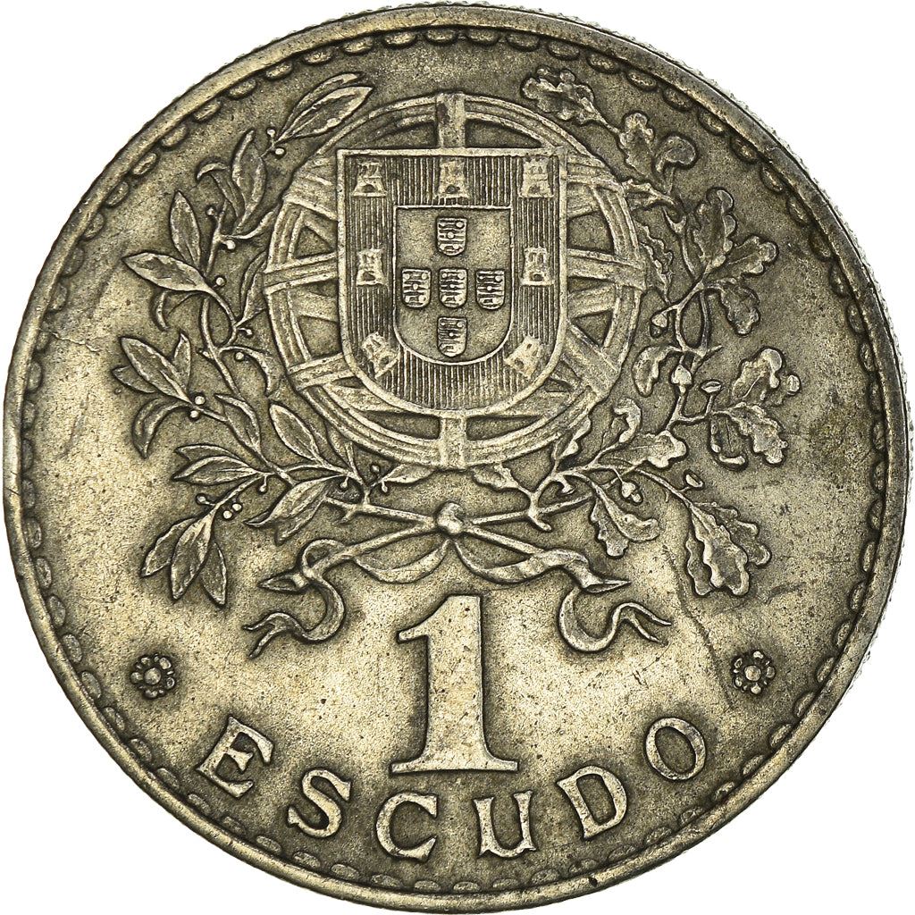 Portugal 1 Escudo Coin | Republica Head | KM578 | 1927 - 1968