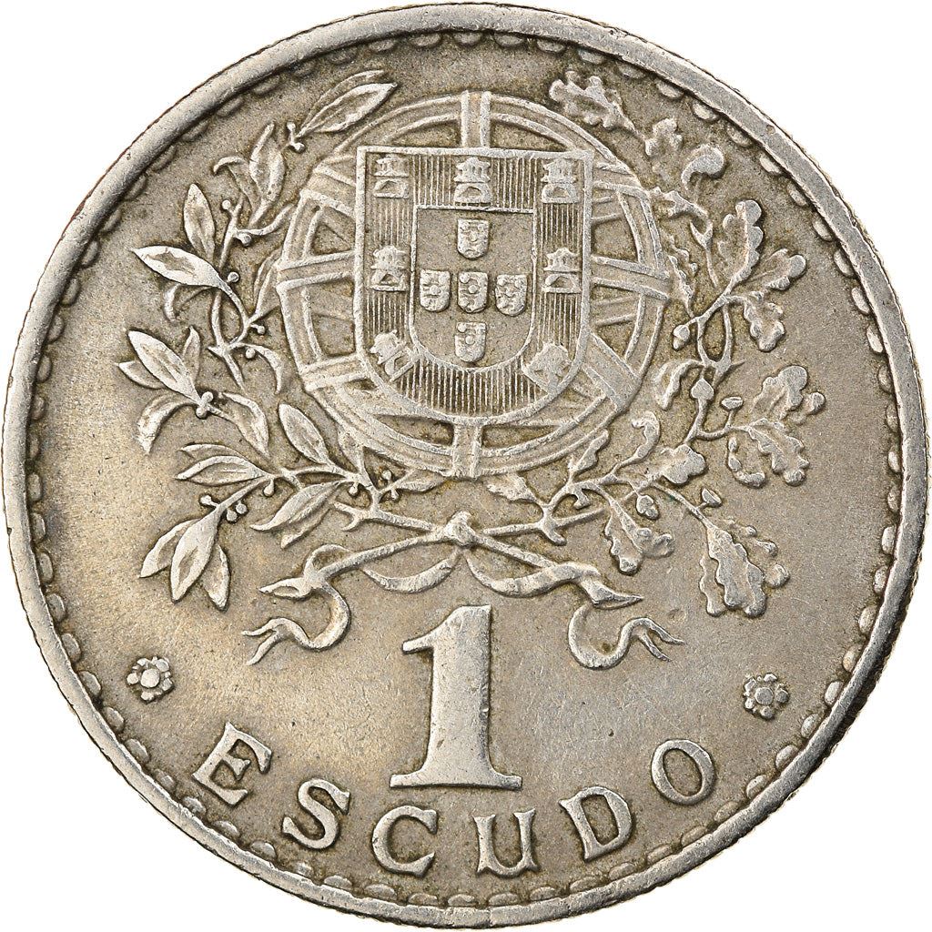 Portugal 1 Escudo Coin | Republica Head | KM578 | 1927 - 1968